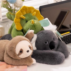 Panda, Koala, Sloth, Dinosaur, Bear & Little Panda Plush Doll Gift â€“ Kids Soft Stuffed Toy